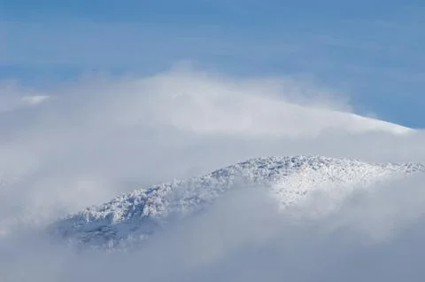 Snowy mountains. Stock Photos
