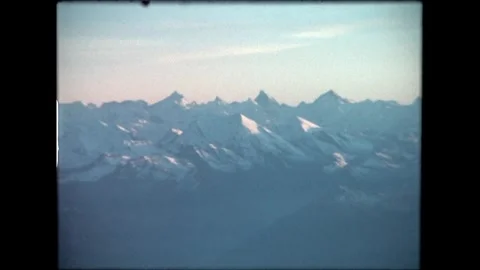 Snowy Mountains View Stock Footage 276292370