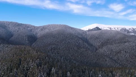Snowy mountains in winter Video stock 255174104
