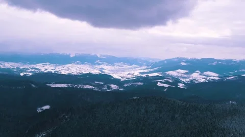 Snowy mountains in winter Video stock 255178574