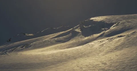 Snowy mountainside Stock Footage 71102678