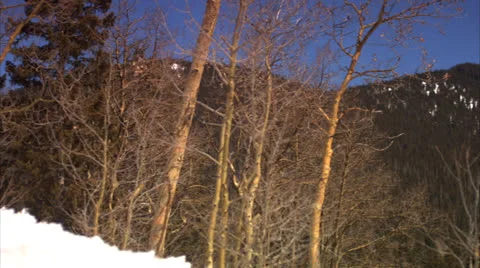 Snowy Mountaintop Stock Footage 22770315