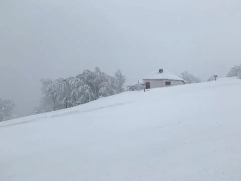 Snowy mountans Stock Photos