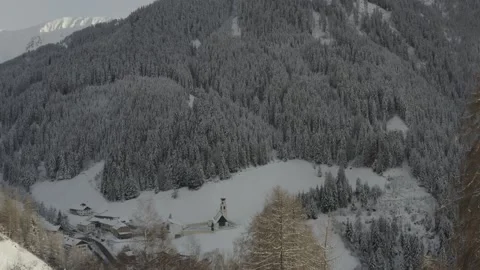 Snowy Navis Tirol Stock Footage