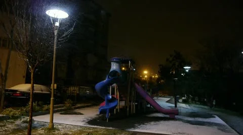 Snowy Night 2 Video stock 10797552