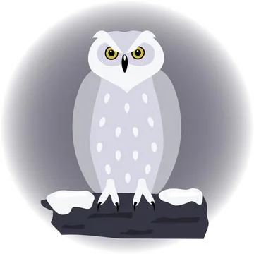 Snowy owl Ilustración de archivo