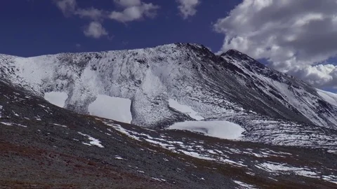 Snowy peaks in the mountains Stock Footage 73190295