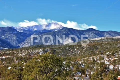 Snowy Pikes Peak II Stock Photos