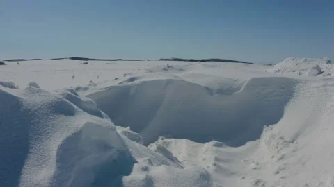 Snowy plain Stock Footage 151687241