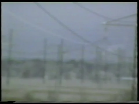 Snowy Powerlines Stock Footage 343697162