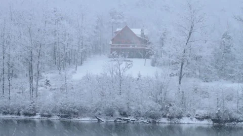 Snowy River House Stock Footage 44560703