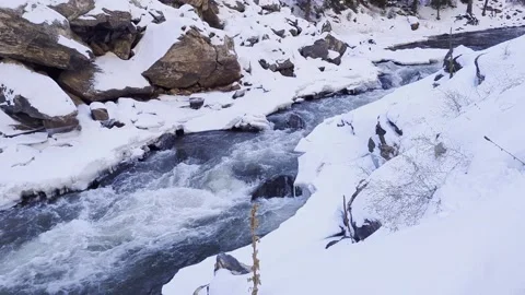 Snowy River View Video stock 273813251