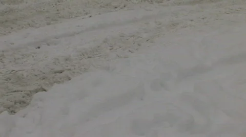 Snowy road Stock Footage 591170