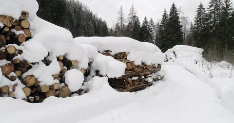 Snowy Road Stockbeeldmateriaal 92493525