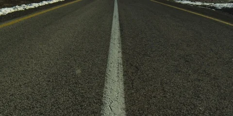 A snowy road Stock Footage 112944095