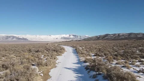 Snowy road Stock Footage 321155597