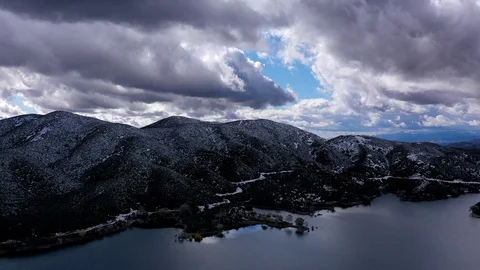 Snowy Road Mt TL Stock Footage 127676451