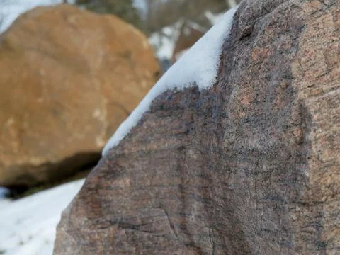 Snowy Rocks Stock-Fotos