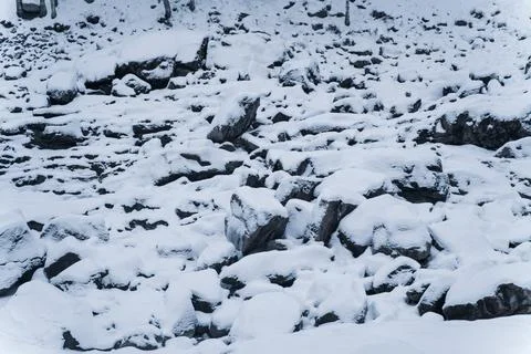 Snowy Rocks Stock Photos