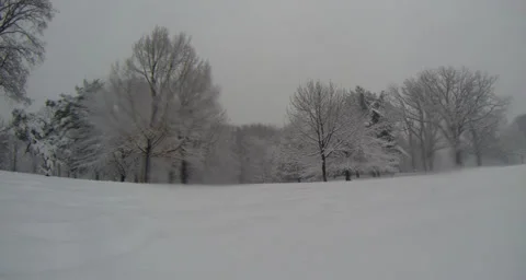 Snowy Scene 库存影片 34651733