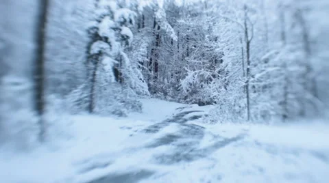 Snowy Stream Stock Footage 44561024