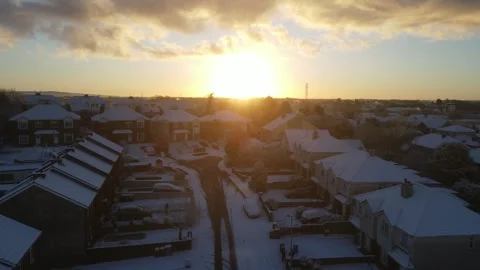 Snowy sunrise Stock Footage 292013142