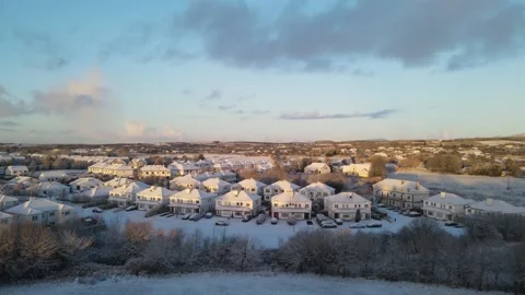 Snowy sunrise Stock Footage 292013154