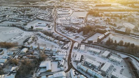 Snowy sunrise Stock Footage 292013184