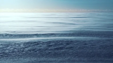 Snowy surface in stormy day Stock-Footage 77353079
