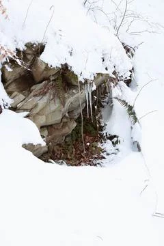 Snowy terrain Foto stock