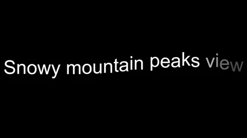 Snowy text effect with falling snowflakes animation on black background video Stock Footage 322183110