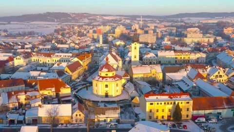 Snowy town from above. Stock Footage 149114903