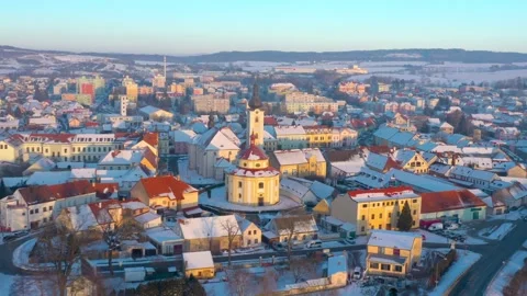 Snowy town from above. Stock Footage 149114995