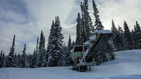 Snowy Trammel Timelapse Stock Footage 151354240