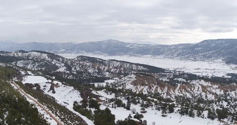 Snowy Turkey Mountains Video stock 97614088