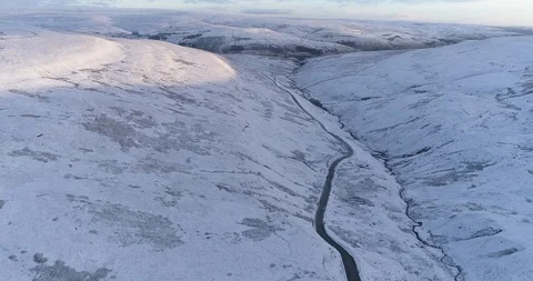 Snowy valley Video stock 90681324