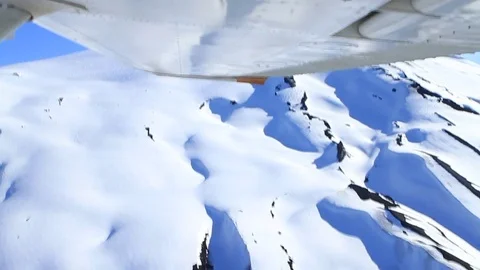 Snowy volcano Video stock 77052974