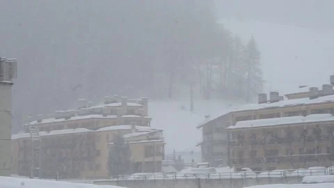 Snowy weather Stock Footage 136892827