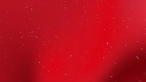 Snowy white snowflakes gently falling red background Stock Illustration