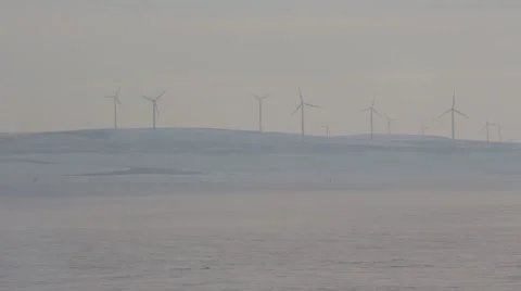 Snowy Windmills Video stock 45594696