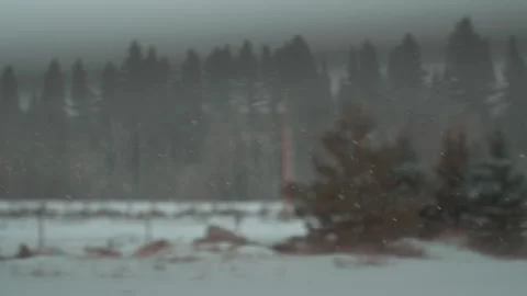 Snowy Window Abstract Video stock 240760226