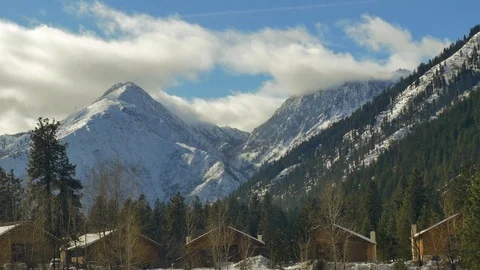 Snowy Winter Day Stock Footage 83602127