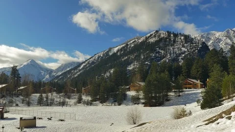 Snowy Winter Day Stock Footage 83602144