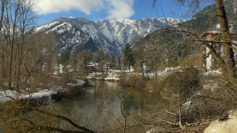 Snowy Winter Day Stock Footage 83602166