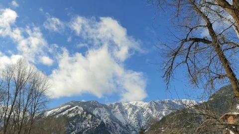 Snowy Winter Day Stock Footage 83602178