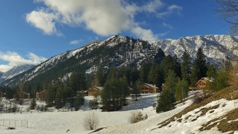 Snowy Winter Day Stock Footage 83602186