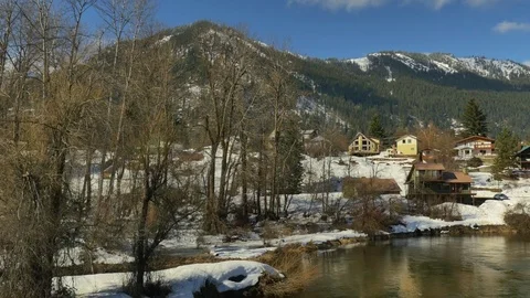 Snowy Winter Day Stock Footage 83602288