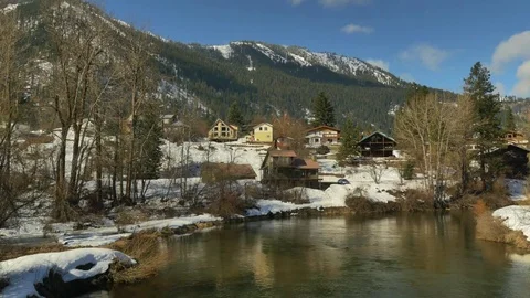 Snowy Winter Day Stock Footage 83602299