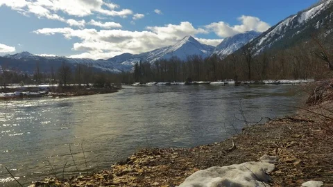 Snowy Winter Day Stock Footage 83602323