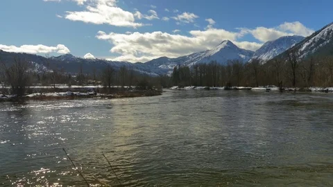 Snowy Winter Day Stock Footage 83602336